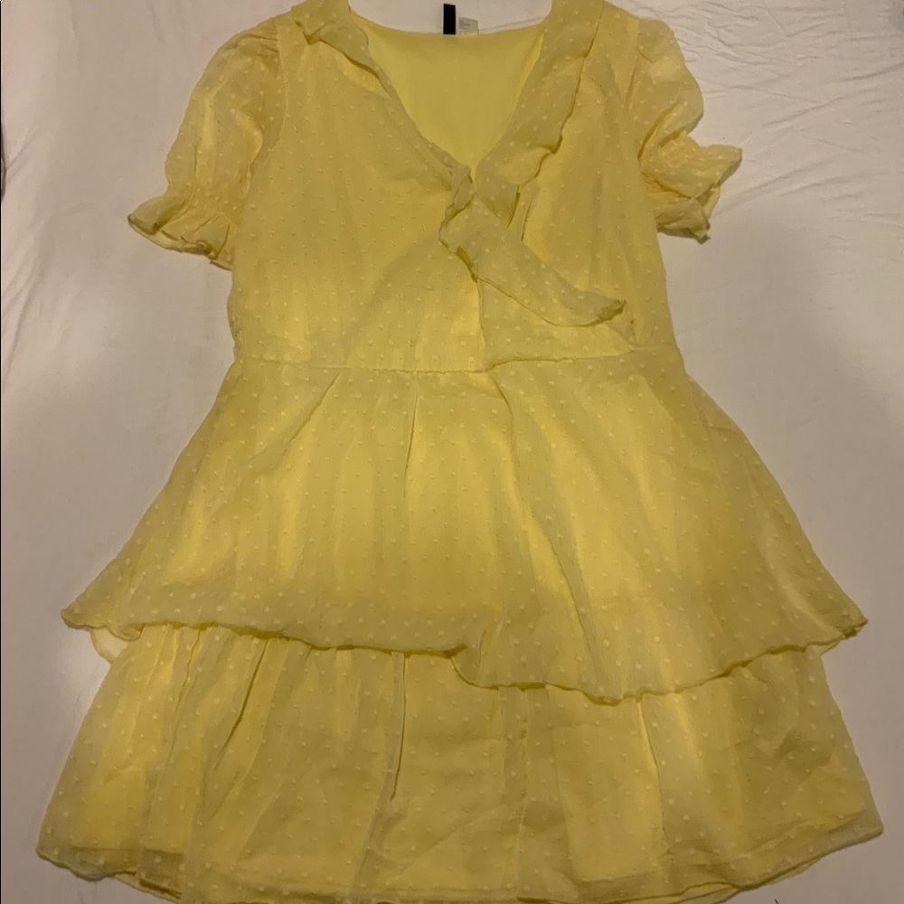 Yellow Summer Picnic Dress
